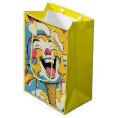 Melting Joy – Ice Cream Pop Art Explosion Medium Cadeauzakje (Voorkant Gekanteld)
