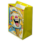 Melting Joy – Ice Cream Pop Art Explosion Medium Cadeauzakje (Achterkant Gekanteld)