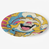 Melting Joy – Ice Cream Pop Art Explosion Papieren Bordje (Gekanteld)
