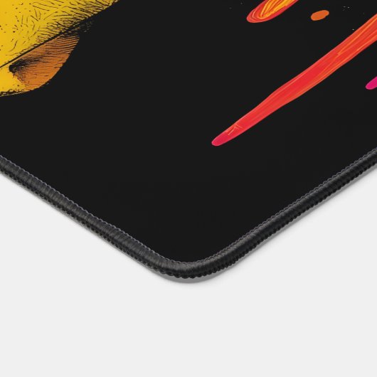 Melting Neon Muse – Psychedelic Pop Art Portrai Bureaumat (Hoek)