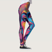 Melting Reality Leggings – Trippy Psychedelic Art  (Rechts)