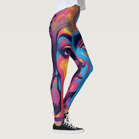 Melting Reality Leggings – Trippy Psychedelic Art  (Rechts)