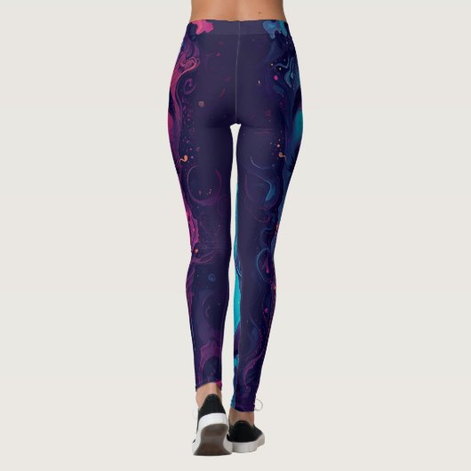 Melting Reality Leggings – Trippy Psychedelic Art  (Achterkant)
