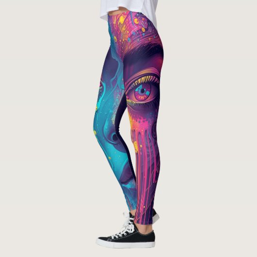 Melting Reality Leggings – Trippy Psychedelic Art (Links)