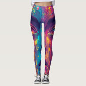 Melting Reality Leggings – Trippy Psychedelic Art (Voorkant)