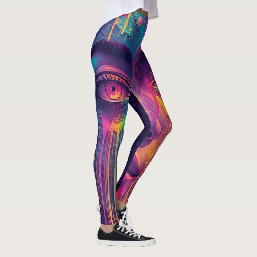 Melting Reality Leggings – Trippy Psychedelic Art  (Rechts)