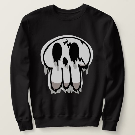 Melting Skull Sweatshirt (Design voorkant)