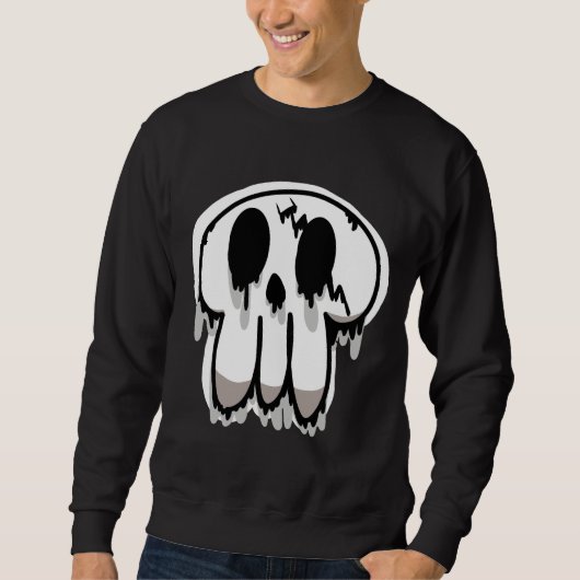 Melting Skull Sweatshirt (Voorkant)