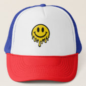 Melting Smiley Face Foam Trucker Cap (Voorkant)