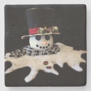 **MELTING SNOWMAN* CHRISTMAS ONDERZETTER