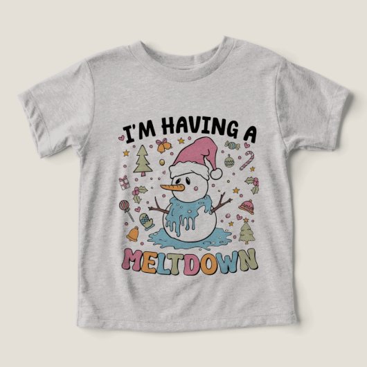 Melting Snowman Holiday Humor (Design voorkant)