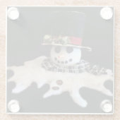 **MELTING SNOWMAN* ONDERZETTER (Achterkant)