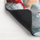 Melting Snowmen Around a Campfire Muismat (Hoek)