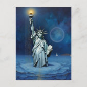 Melting Statue of Liberty Briefkaart (Voorkant)