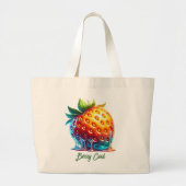 Melting Strawberry-Berry CoolTote Bag Grote Tote Bag (Voorkant)
