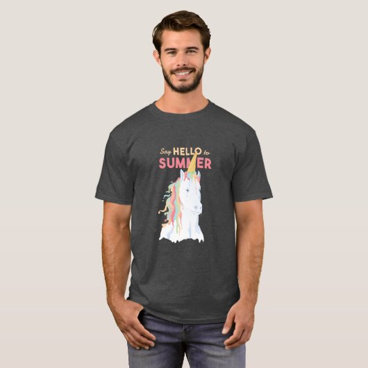 Melting Summer Unicorn T-shirt (Voorkant volledig)
