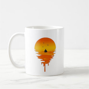 Melting Sunset Mok – Surreal Ocean Horizon met Sa