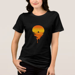 Melting Sunset Sailing Shirt – Surrealistische Oce