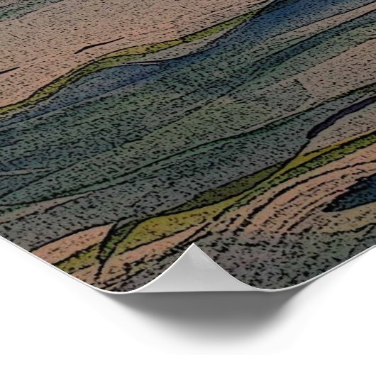 Melting Tarpon Poster (Hoek)