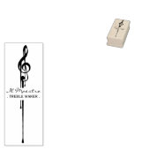 MELTPOINT Black G-Clef Maestro Treble Maker Rubberstempel (Gestempeld)