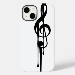 MELTPOINT WHITE Black G-Clef Custom Color Case-Mate iPhone Case