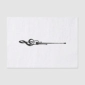 MELTPOINT WHITE Hot Black G-Clef Tissuepapier (Voorkant)