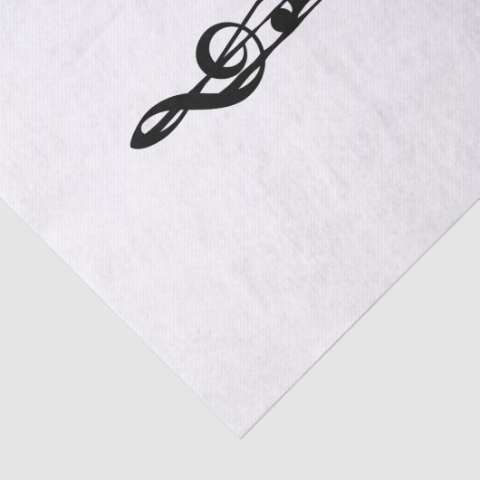 MELTPOINT WHITE Hot Black G-Clef Tissuepapier (Detail)