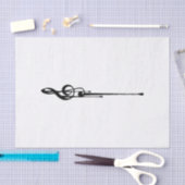 MELTPOINT WHITE Hot Black G-Clef Tissuepapier (Craft)