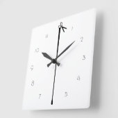 MELTPOINT WHITE Hot Black Scissors Vierkante Klok (Hoek)