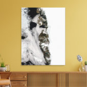 Meltwatervijvers langs de Groenlandse westkust Canvas Afdruk (Insitu (Woonkamer))