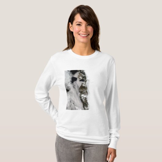 Meltwatervijvers langs de Groenlandse westkust T-shirt (Voorkant volledig)