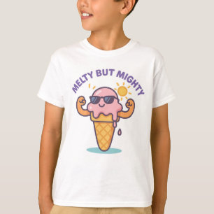 Melty But Mighty – Grappig IJs Zomer T-shirt