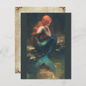 Melusine, meermin briefkaart (Voorkant / Achterkant)