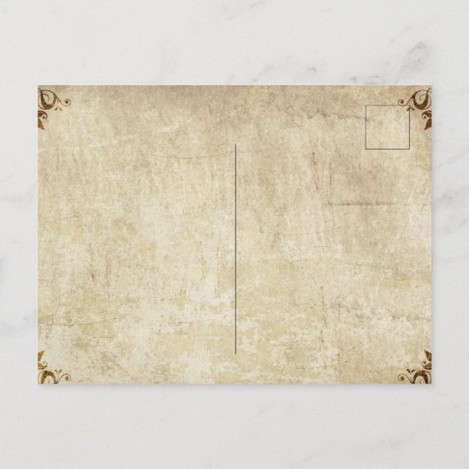 Melusine, meermin briefkaart (Achterkant)