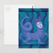 Melusine, Melusina, fantasie, surrealistisch, wate Briefkaart (Voorkant / Achterkant)