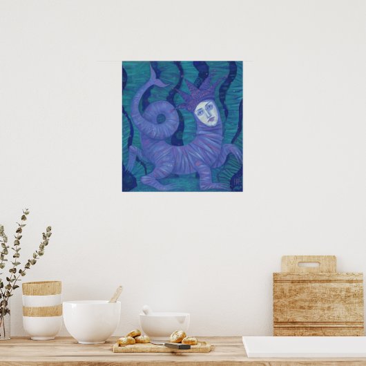 Melusine, Melusina, fantasie, surrealistisch, wate Poster (Keuken)