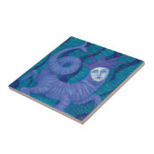 Melusine, Melusina, fantasie, surrealistisch, wate Tegeltje (Zijkant)