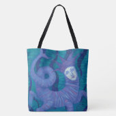 Melusine, Melusina, fantasie, surrealistisch, wate Tote Bag (Achterkant)