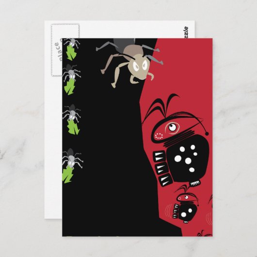 Melva het Briefkaart Bug (Voorkant / Achterkant)