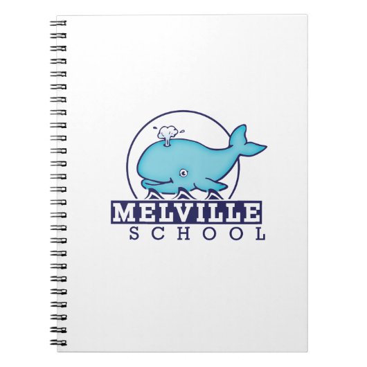 Melville Journal met logo op school Notitieboek (Voorkant)