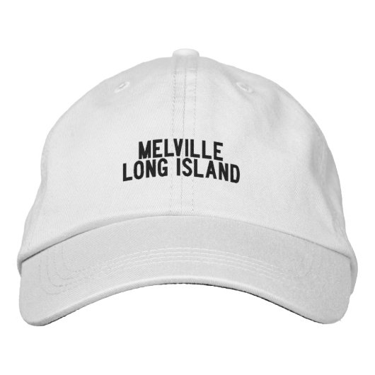 Melville Long Island New York Hoed Geborduurde Pet (Voorkant)