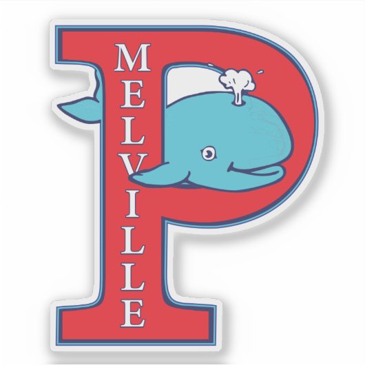 Melville "P" Vinyl Sticker (Voorkant)