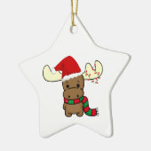 Melvin Moose As Santa Keramisch Ornament (Links)