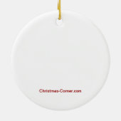 Melvin Moose Peeking Keramisch Ornament (Achterkant)