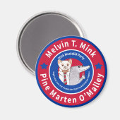 Melvin T. Mink magneet (Voorkant / Achterkant)