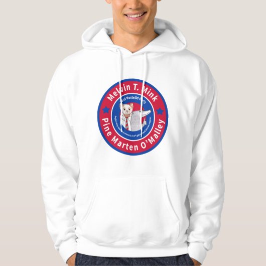 Melvin T. Mink mannen hoodie (Voorkant)