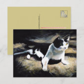 Melvin the Cat Fine Art Briefkaart (Voorkant / Achterkant)