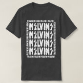 Melvins lettertype omgekeerd t-shirt (Design voorkant)