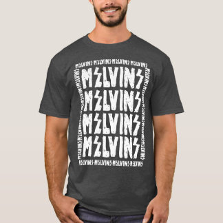 Melvins lettertype omgekeerd t-shirt