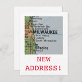 Melwaukee New Address Aankondigingskaart (Voorkant / Achterkant)